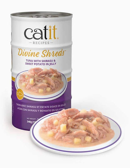 Catit Divine Shreds – Delicious meat shreds in savory jelly